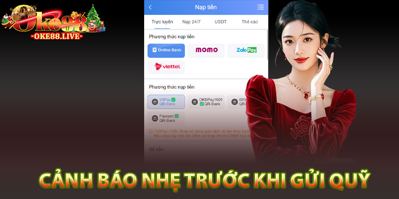 Cảnh báo nhẹ trước khi gửi quỹ