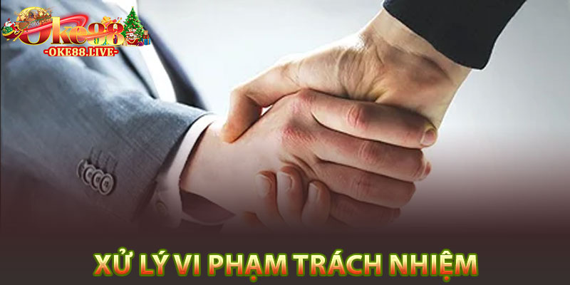 Xử lý vi phạm trách nhiệm